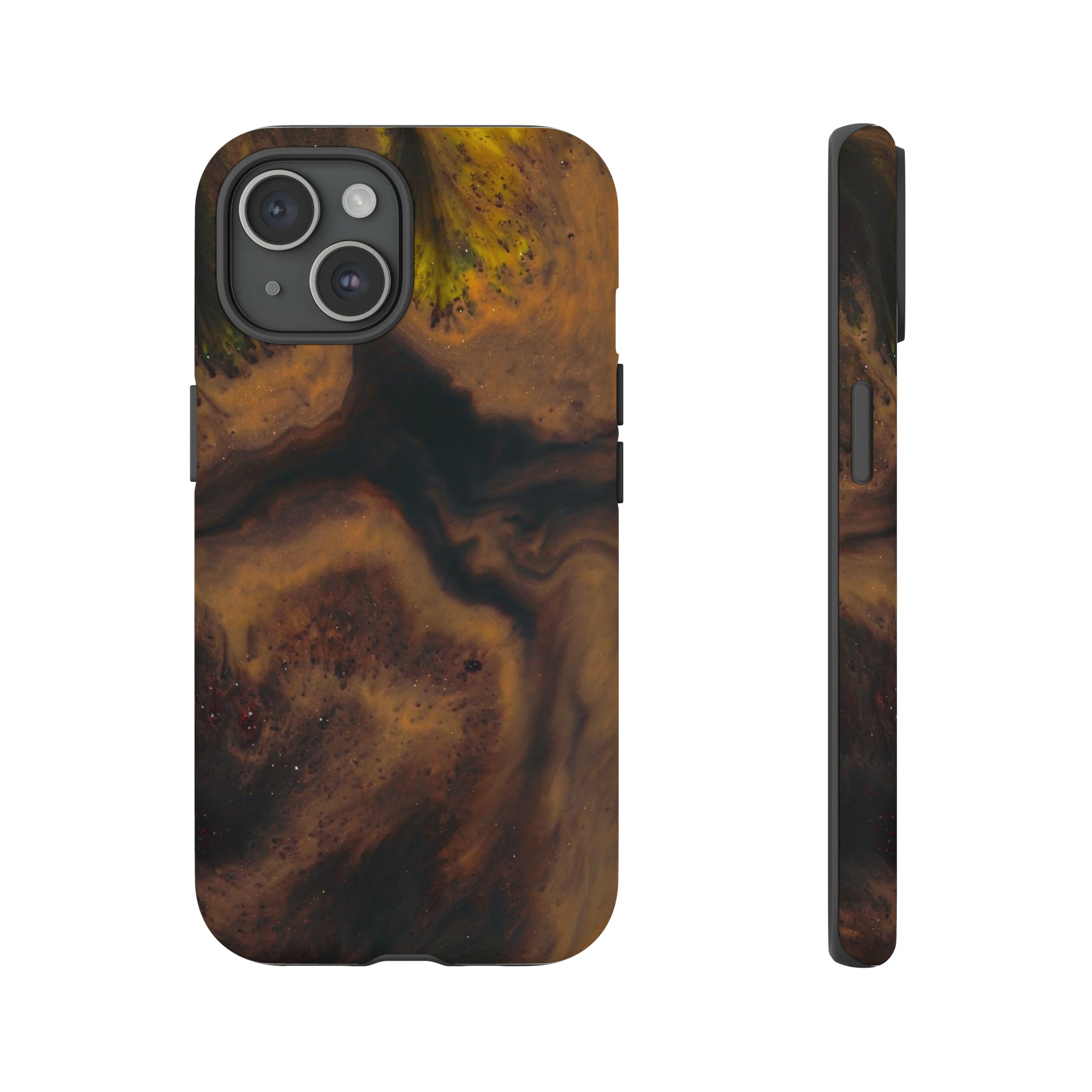 Brown Earth Ink Art - Protective Phone Case