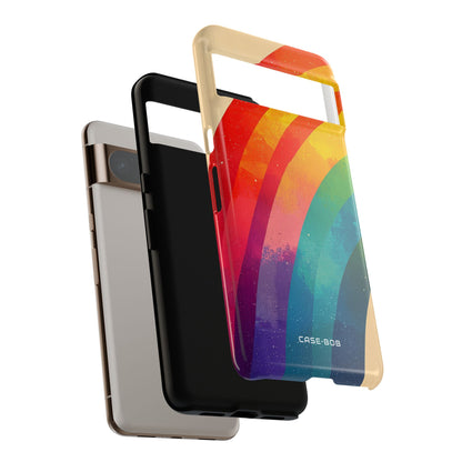 Textured Rainbow Arc Google Pixel 8 Pro Case - Tough