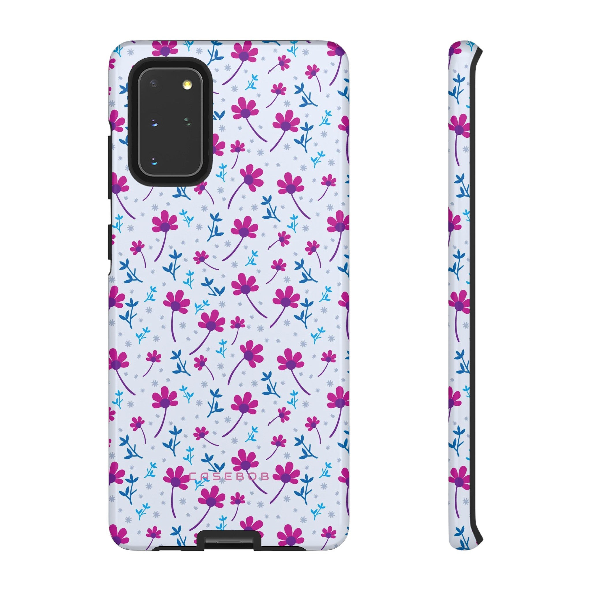 Purple Flower Pattern - Protective Phone Case