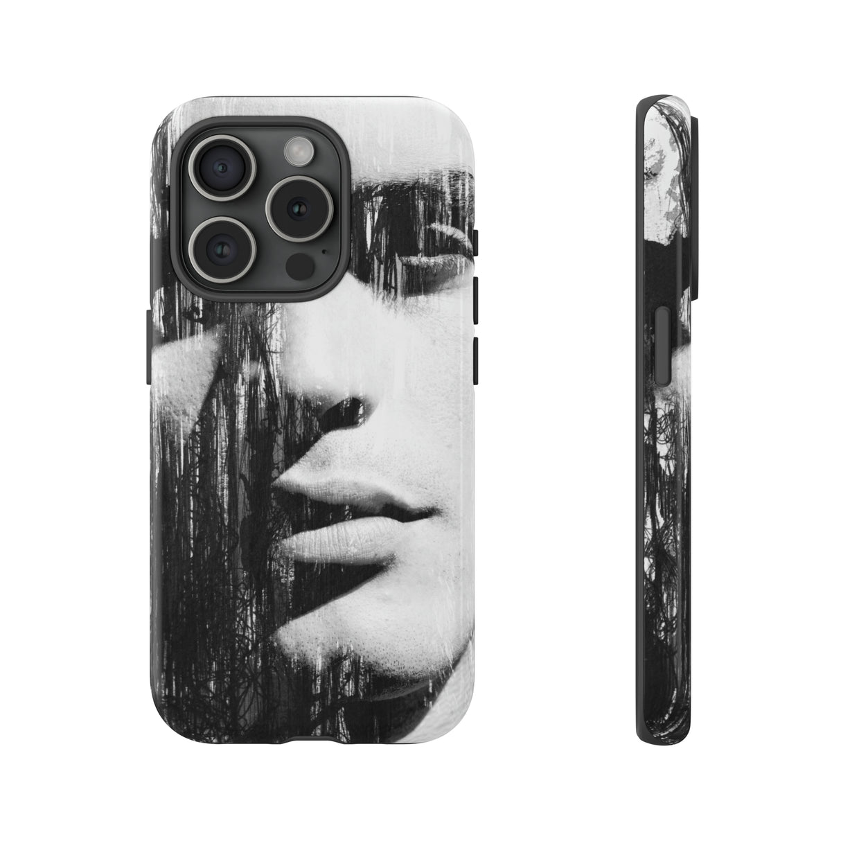 Black & White Pop Art - Protective Phone Case