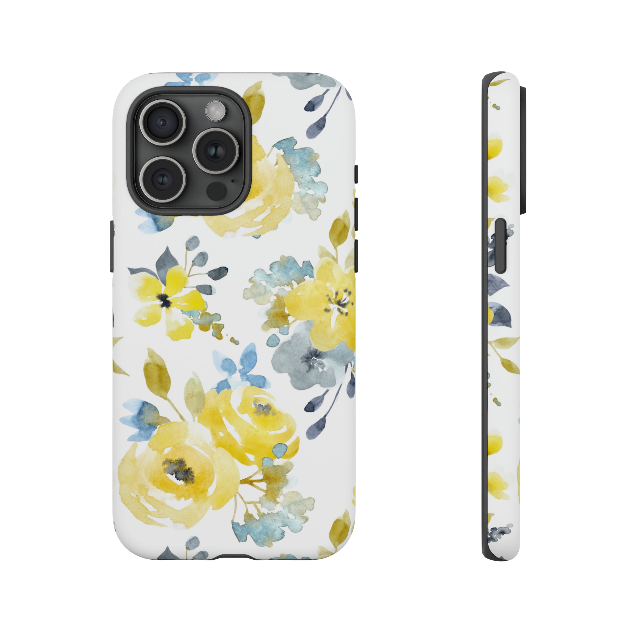 Yellow Floral - Protective Phone Case