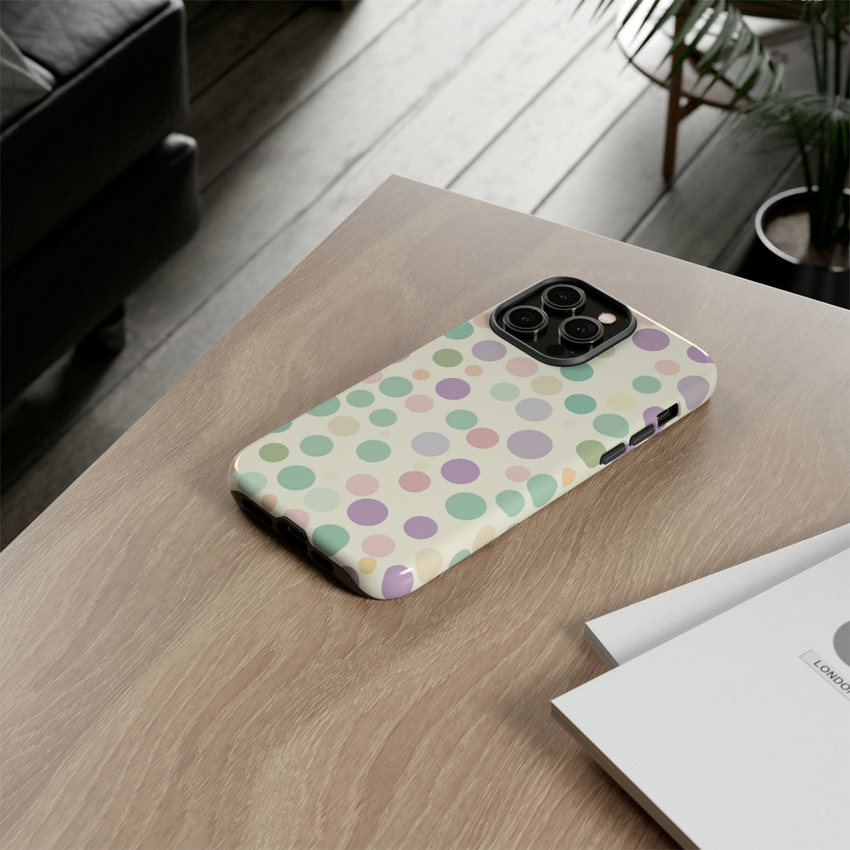 Polka Dot Pastel Harmony - Protective Phone Case