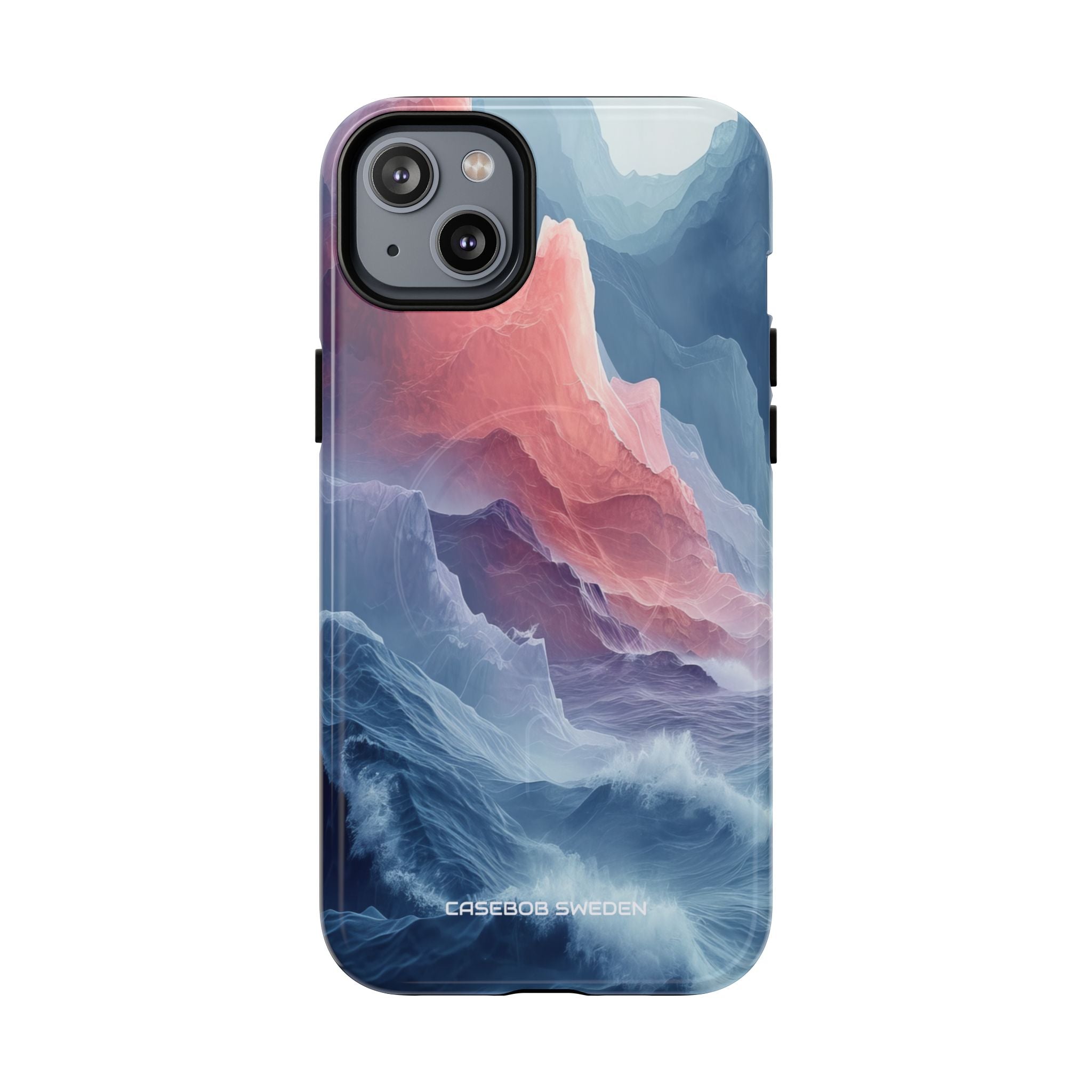 Mountain Wave Serenity - Tough + MagSafe® iPhone 14 Phone Case