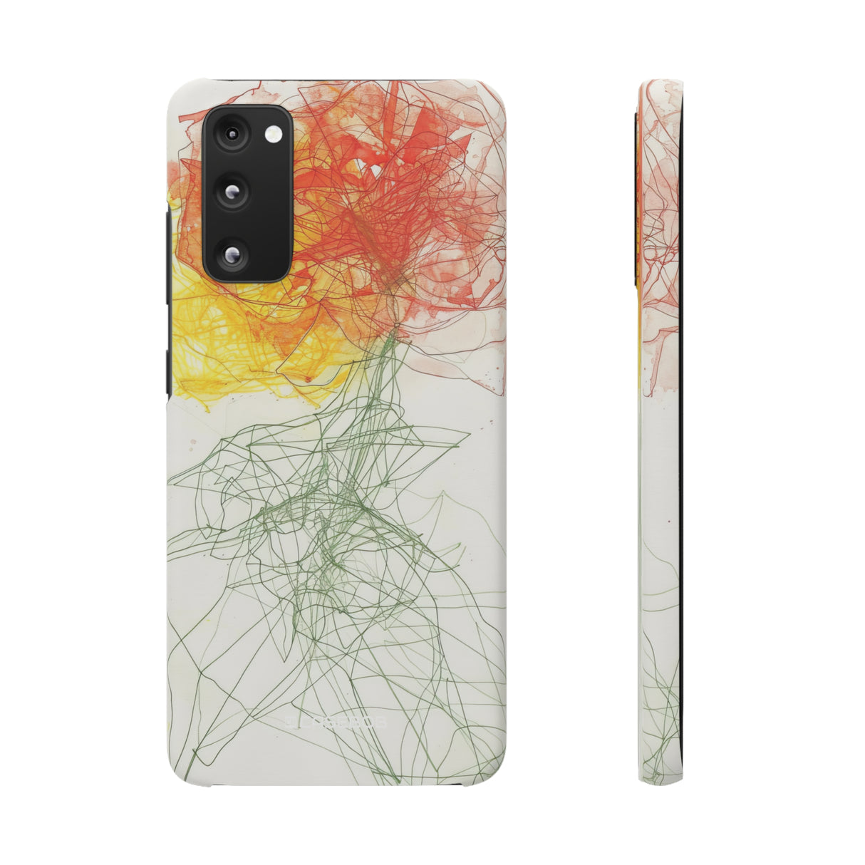 Fiery Blossom | Slim Phone Case for Samsung