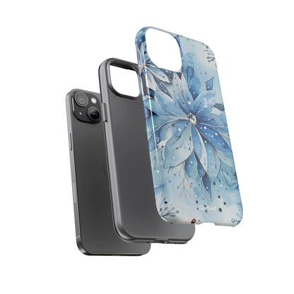 Floral Frost Embrace - iPhone Case