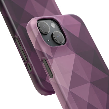 Gradient Purple Mosaic iPhone 15 - Slim Phone Case