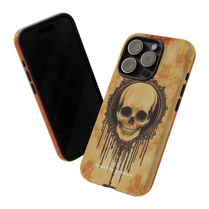 Gothic Skull Elegance iPhone 15 - Tough Phone Case