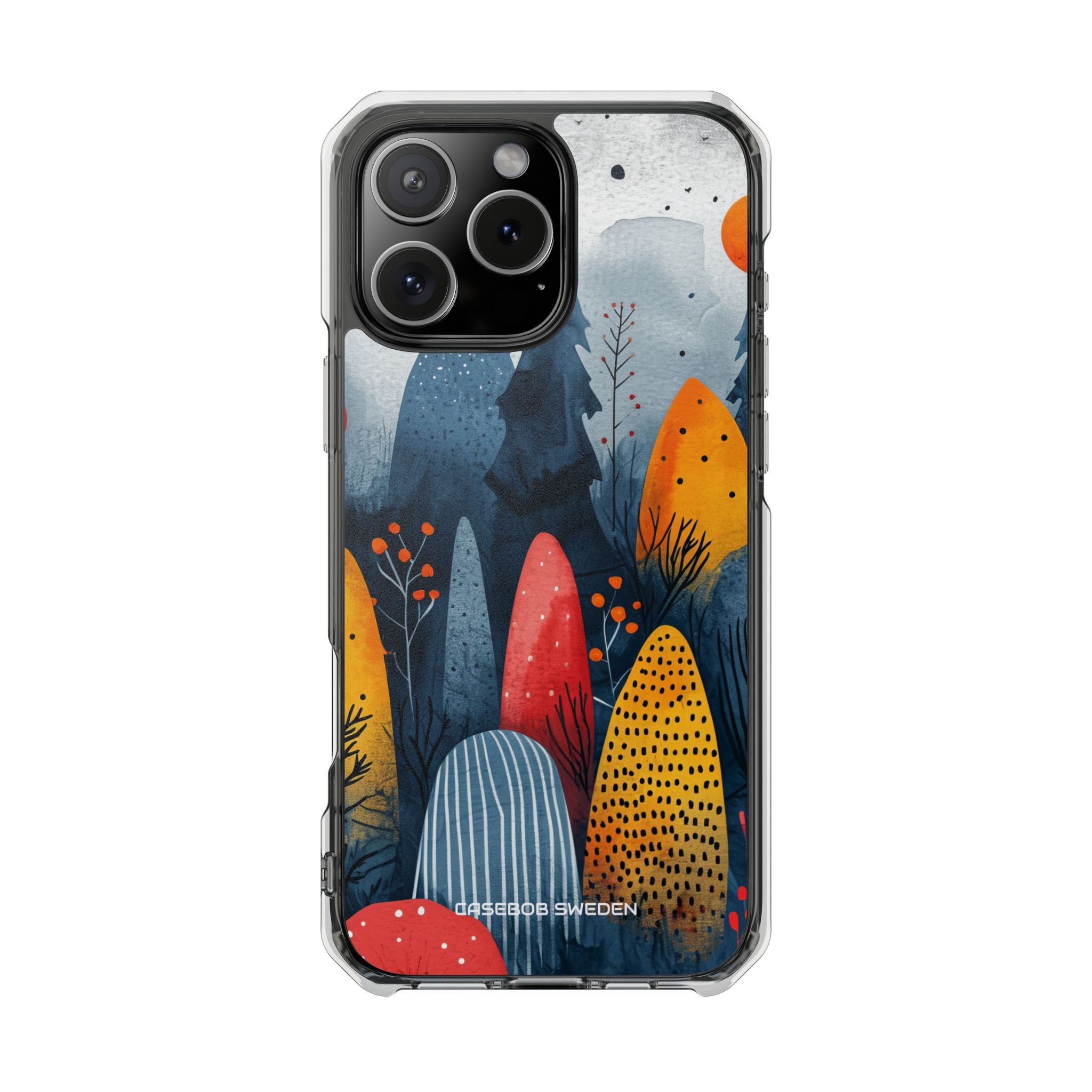 Whimsical Nature - Clear Impact iPhone 16 Phone Case