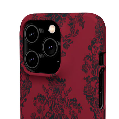 Gothic Crimson Elegance iPhone 14 - Slim Phone Case