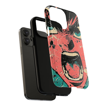 Screaming Face Pink iPhone 14 Pro Max Case - Tough+