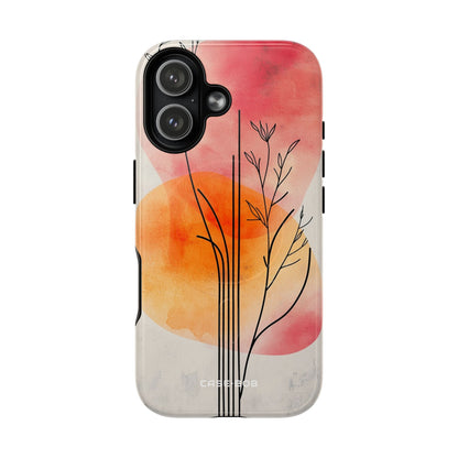 Curved Stem Sunset iPhone 17 Case - Tough+