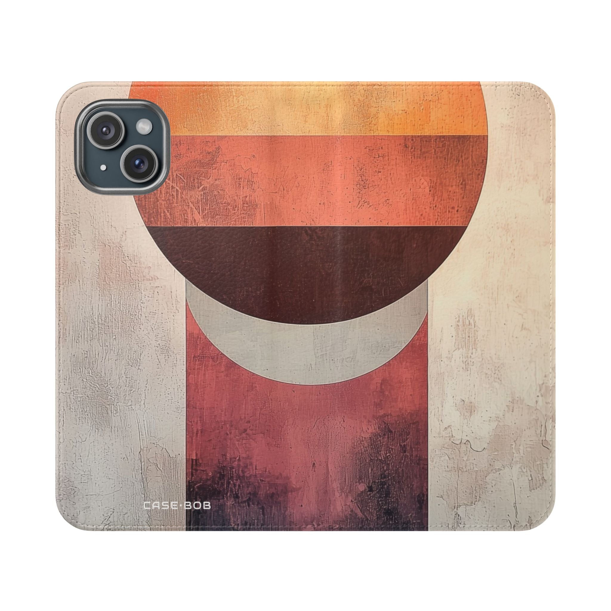 Bicolor Orb Gradient - iPhone 15 Plus Case - Wallet