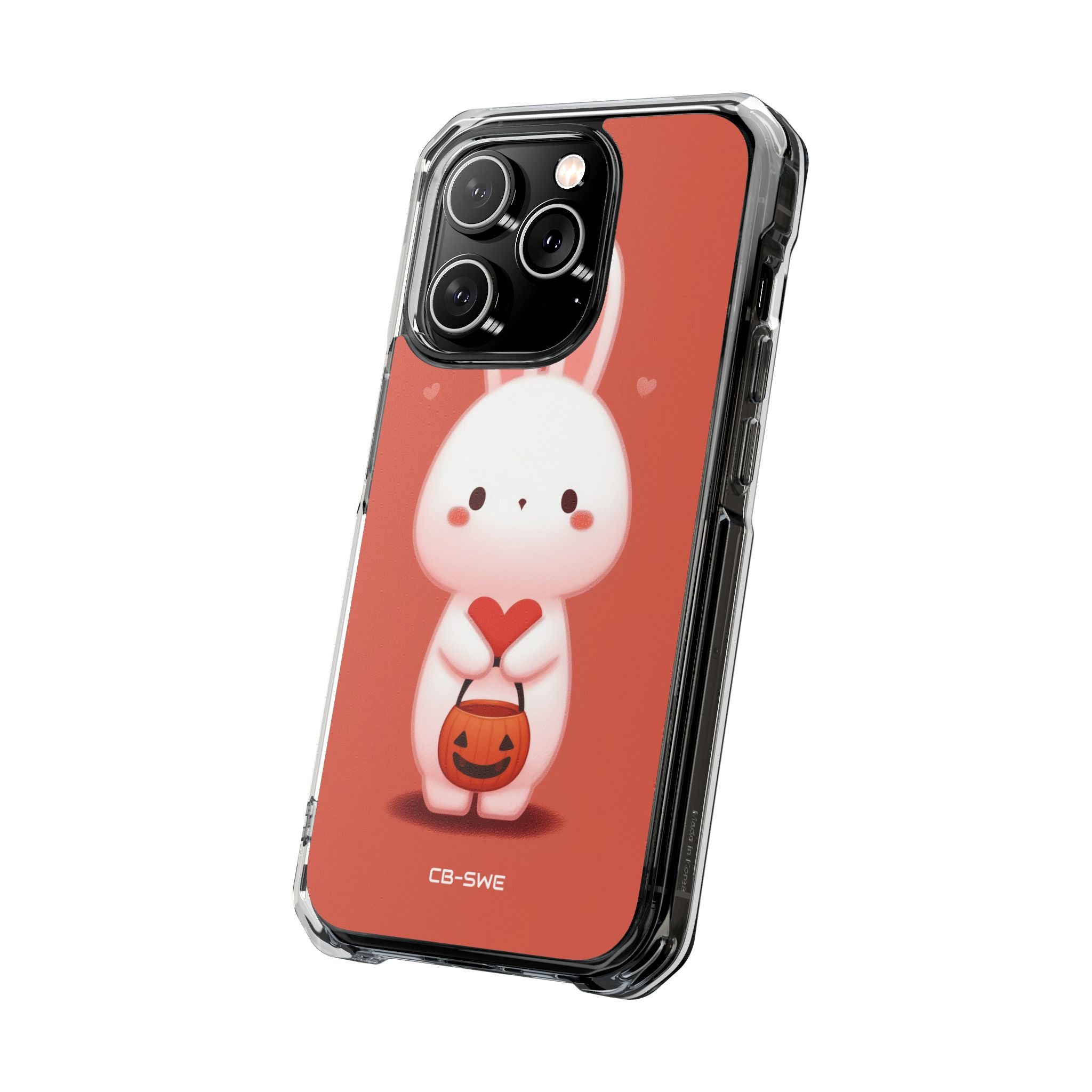 Bunny Holds Heart iPhone Case - Impact