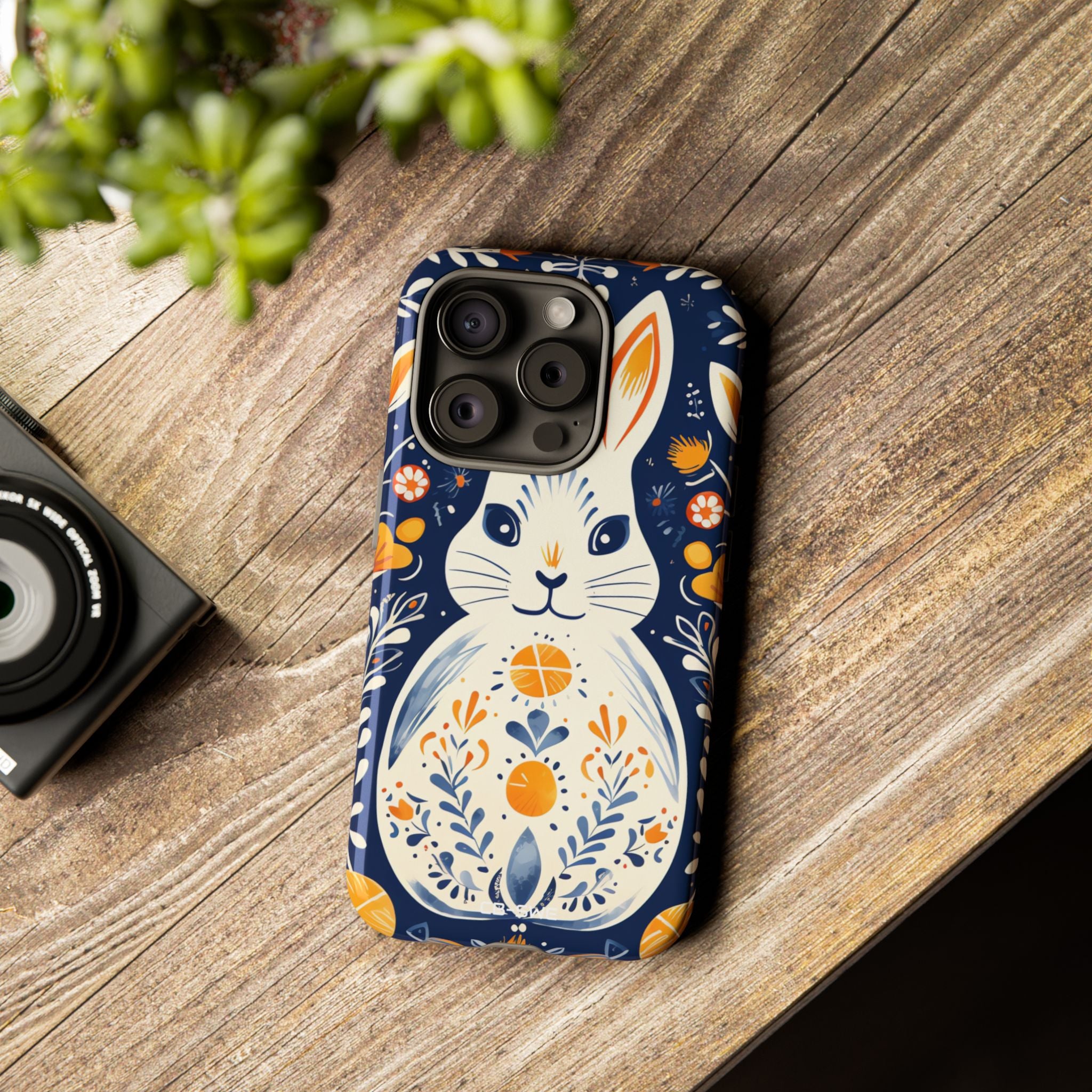 Floral Rabbit Joy - iPhone Case
