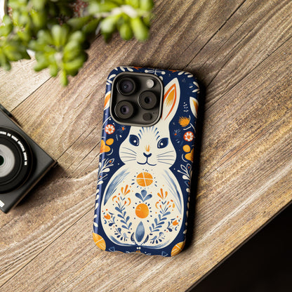 Floral Rabbit Joy - iPhone Case