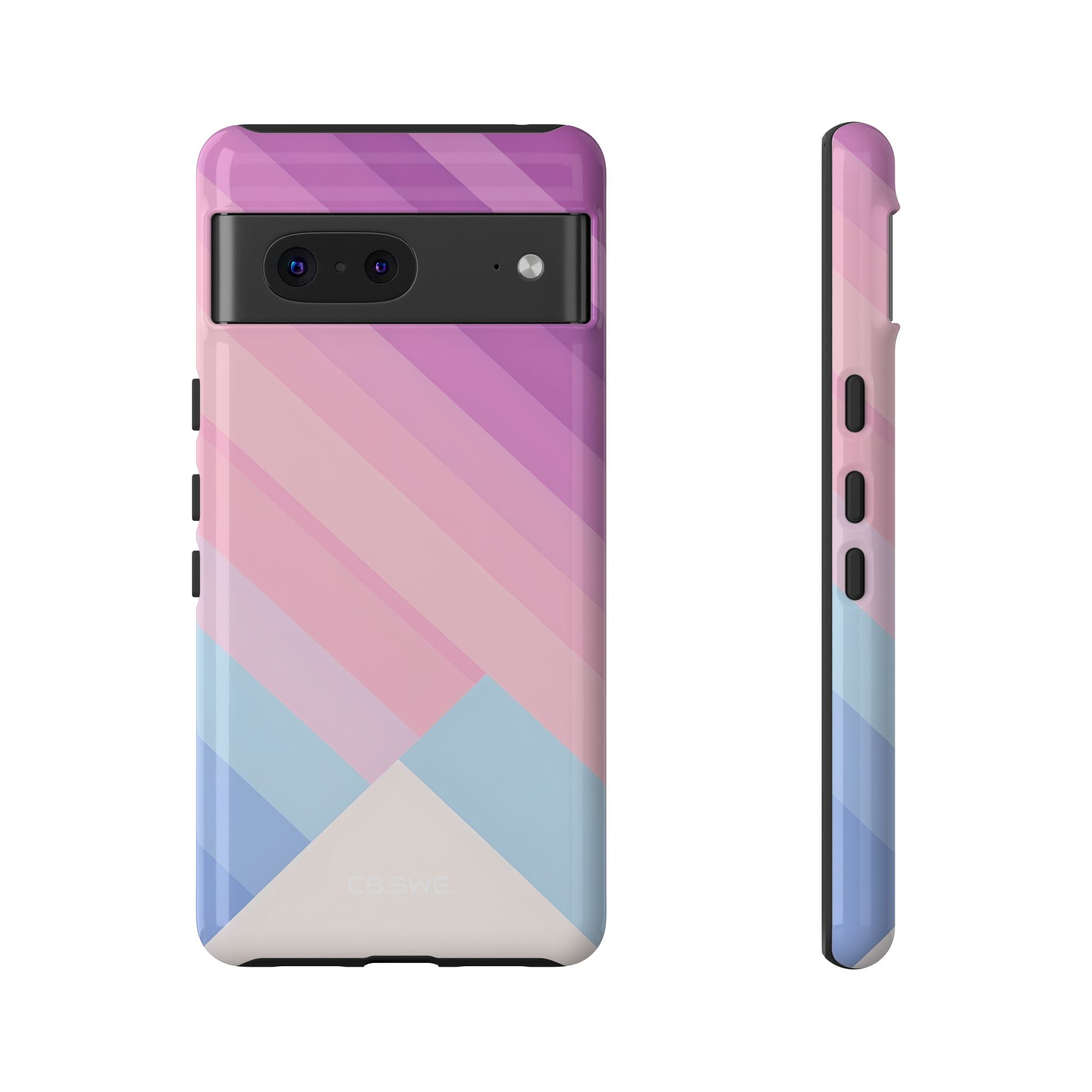 Pink Blue Gradient Layers Google Pixel 7 - Tough