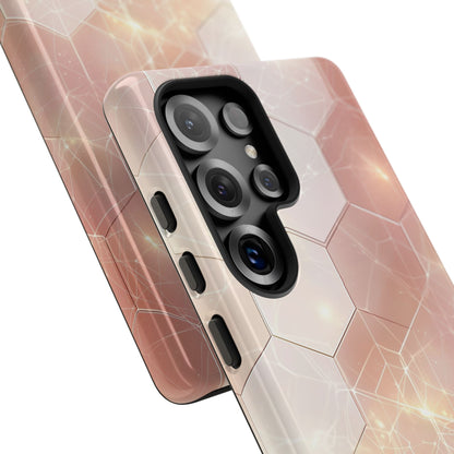 Honeycomb Glow Samsung S25 Ultra Case - Tough