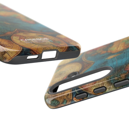 Mappa del mondo vintage Samsung S25 - Tough