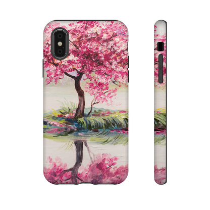 Oil painting - Oriental Cherry Tree - Protective Phone Case