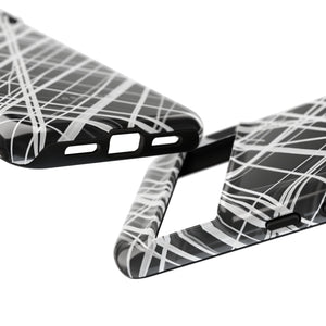 White Line Elegance - Protective Phone Case