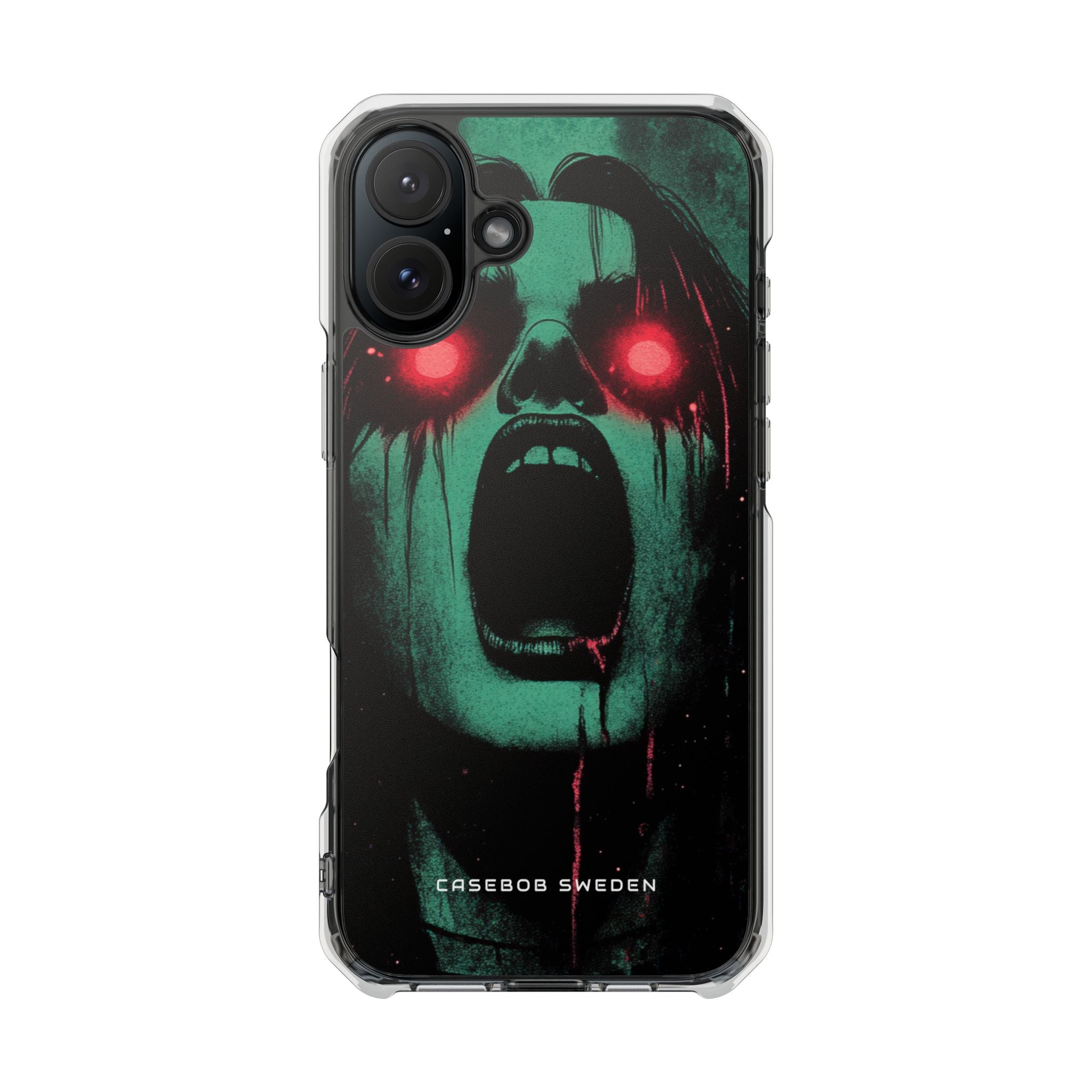 Haunting Glow of Gothic Eyes iPhone 16 - Clear Impact Phone Case