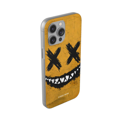 Jagged Smile Yellow iPhone 14 Pro Max Case - Soft