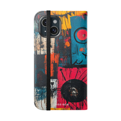 Turquoise Grin - iPhone 15 Case - Wallet