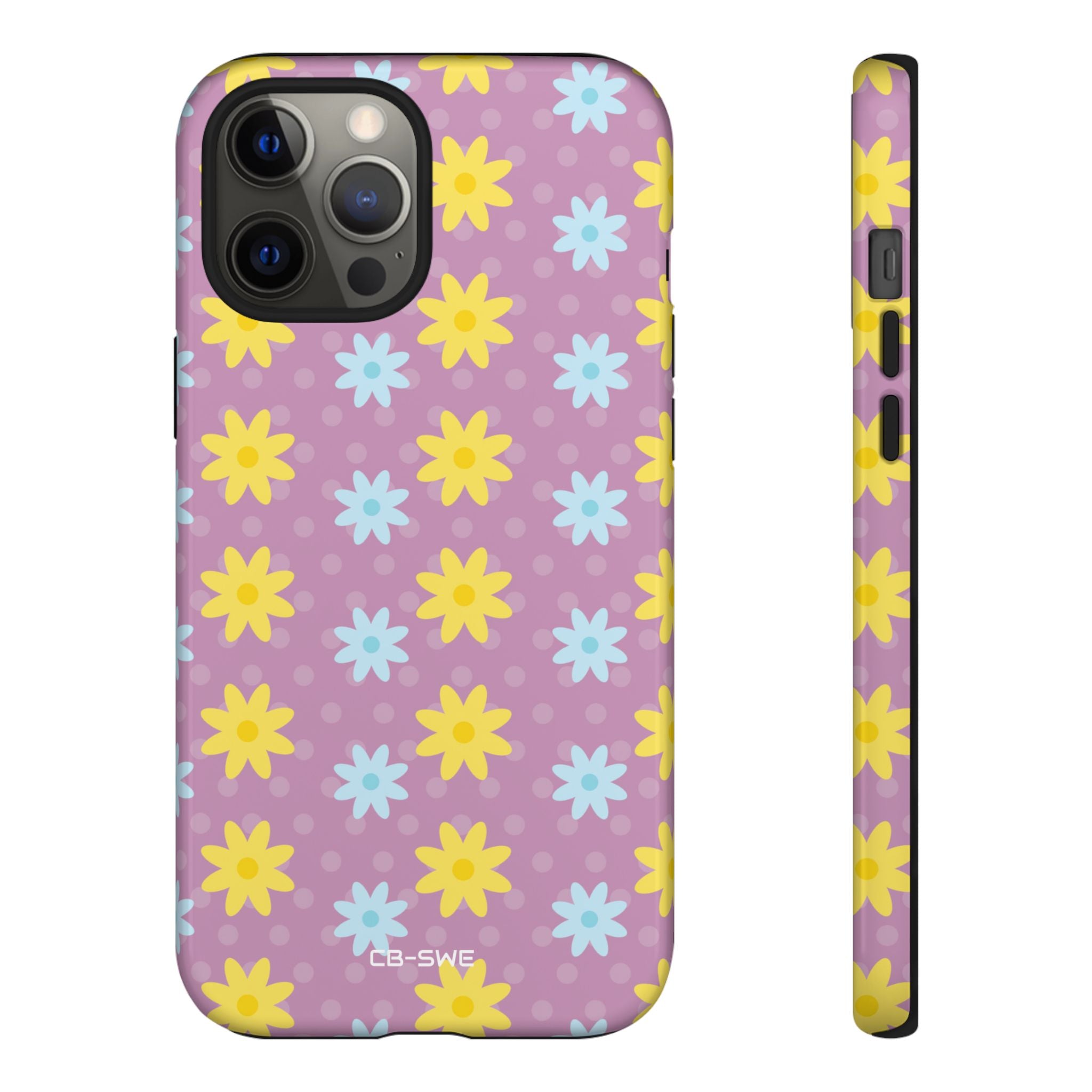 Flower Dots Dance - iPhone Case