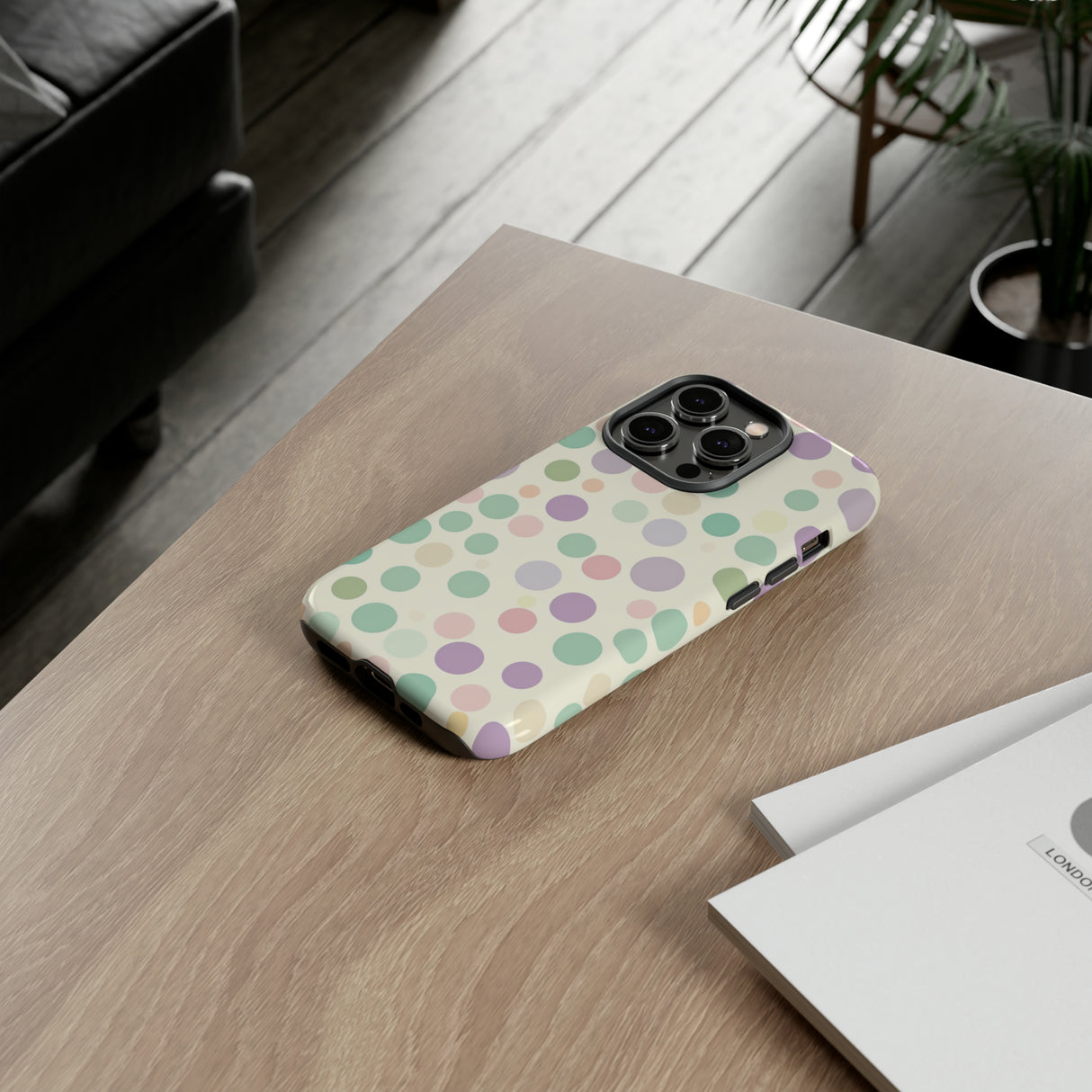 Polka Dot Pastel Harmony - Protective Phone Case