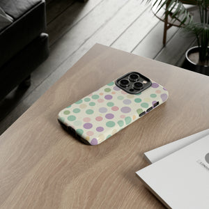 Polka Dot Pastel Harmony - Protective Phone Case