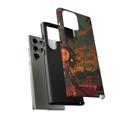 Mid-Century Nostalgia Streetscape Samsung S23 - Tough Phone Case