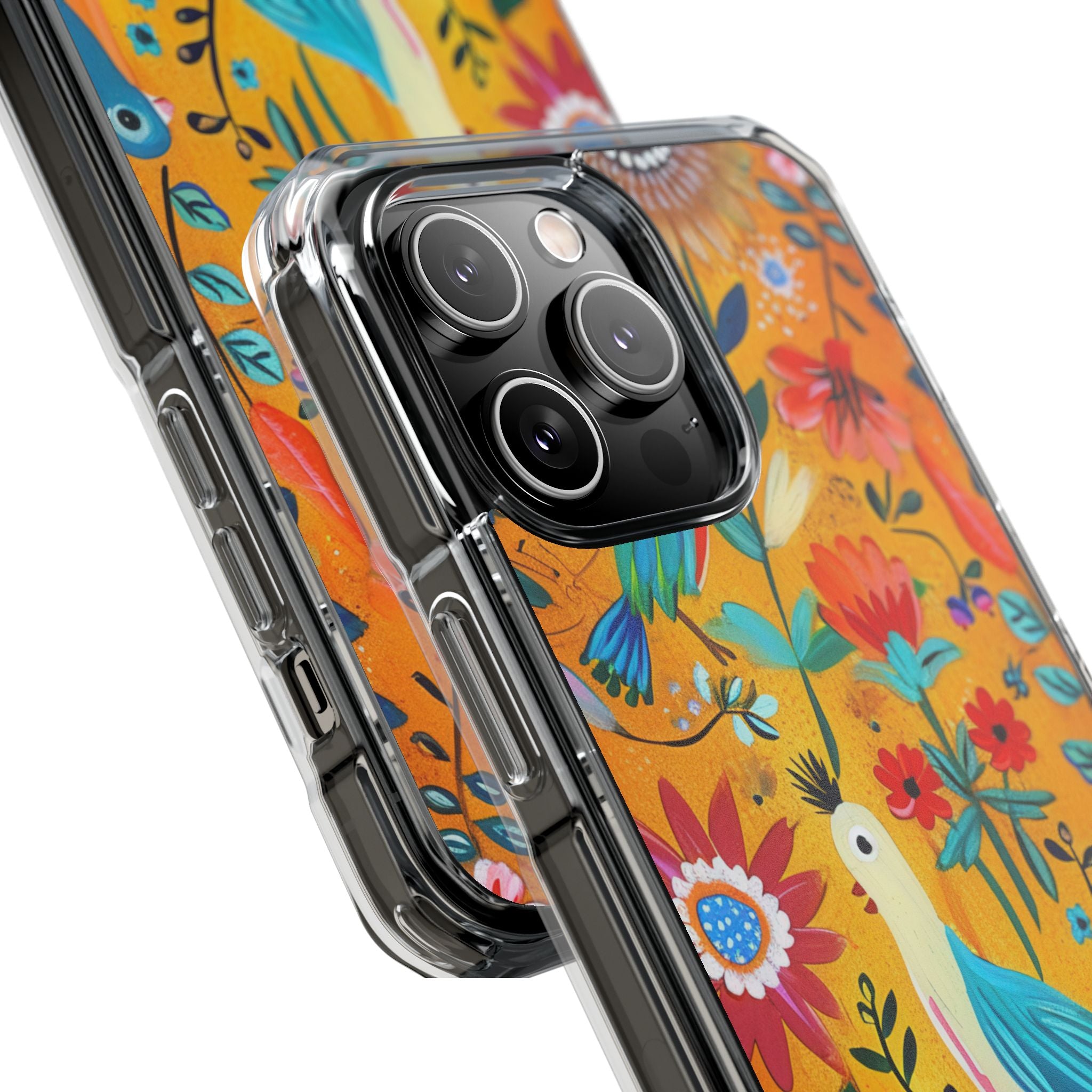 Whimsical Birds Garden iPhone 14 - Impact Clear+