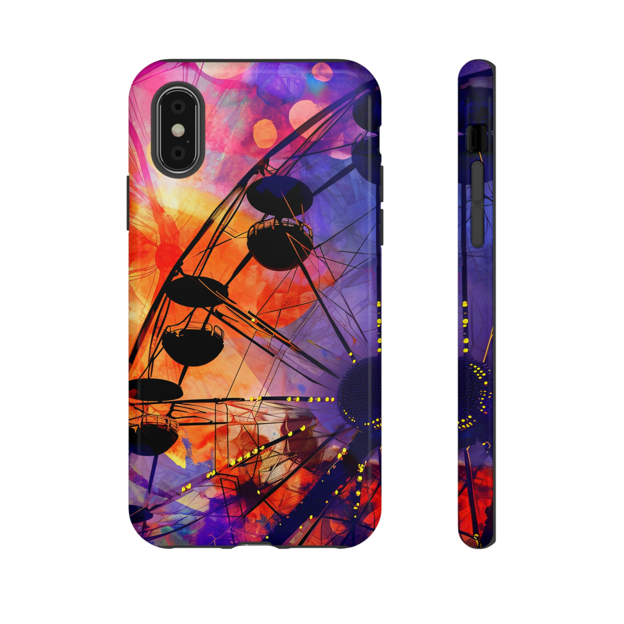 Romantic Ferris Wheel Delight - Protective Phone Case