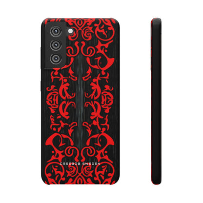 Gothic Crimson Symmetry Samsung S21 - Slim Phone Case