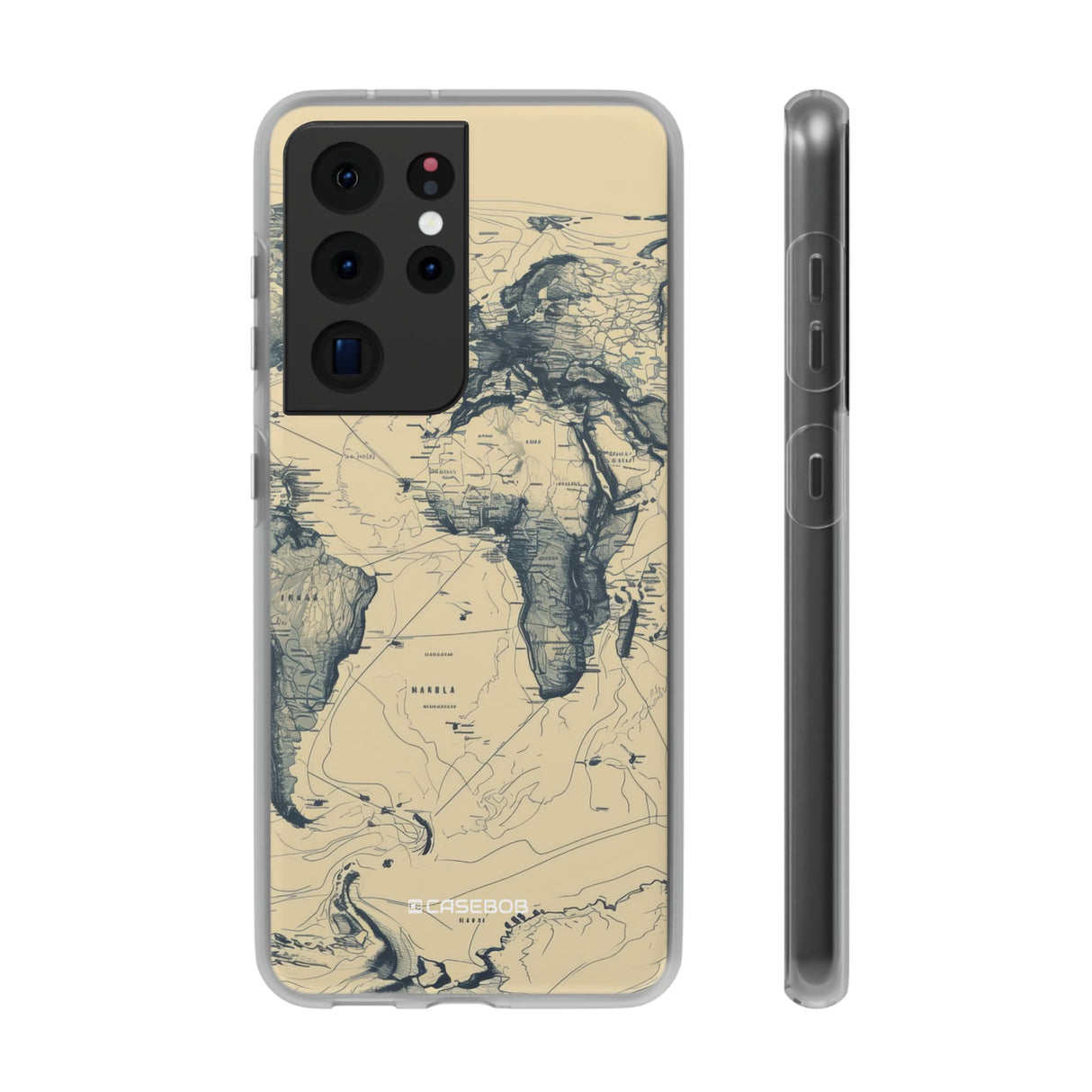 Vintage World Map | Flexible Phone Case for Samsung Galaxy