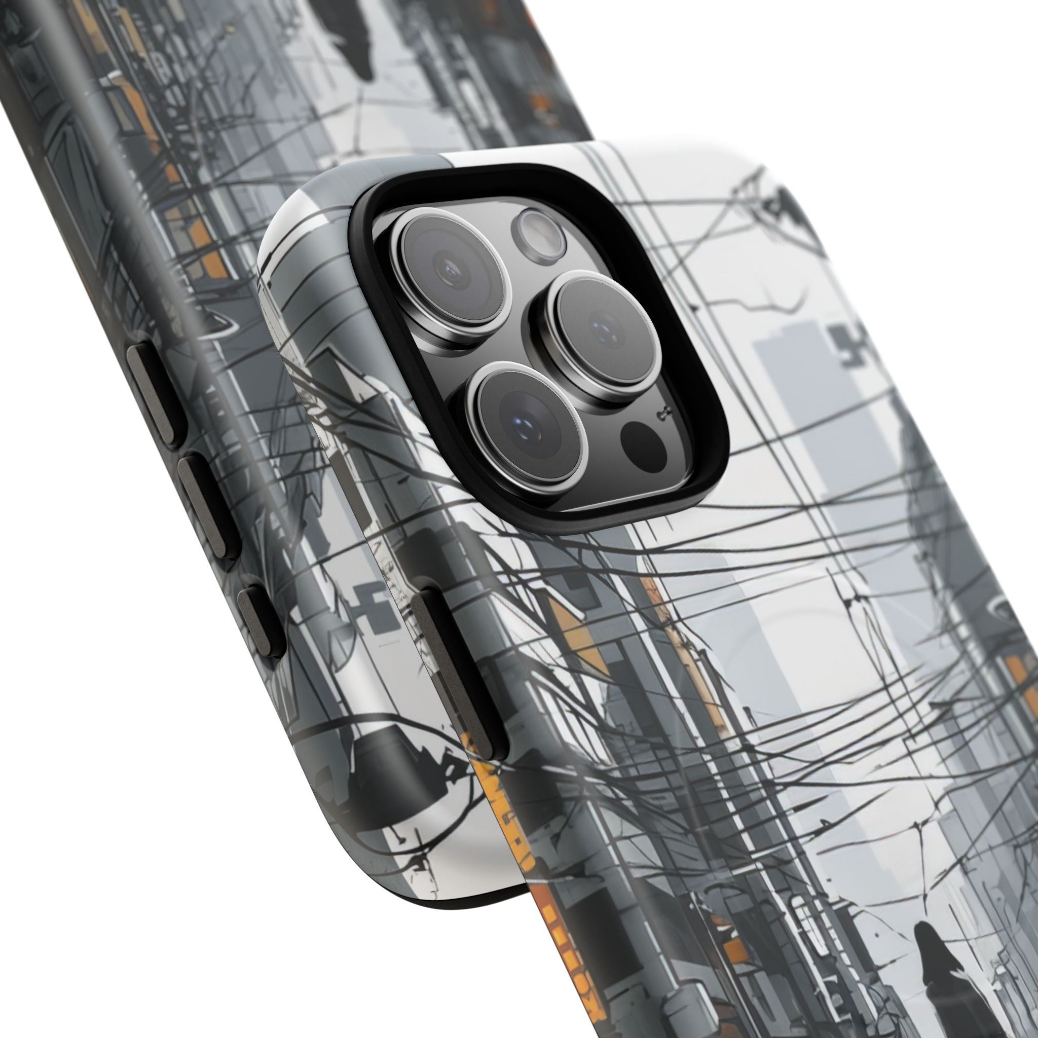 Urban Noir Streetscape iPhone 16 | Tough+ Phone Case