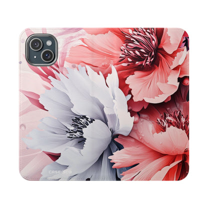Coral Blossom - iPhone 15 Plus Case - Wallet