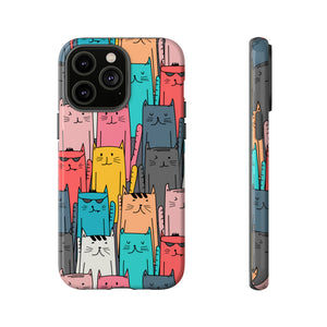 Colorful Cats - Protective Phone Case