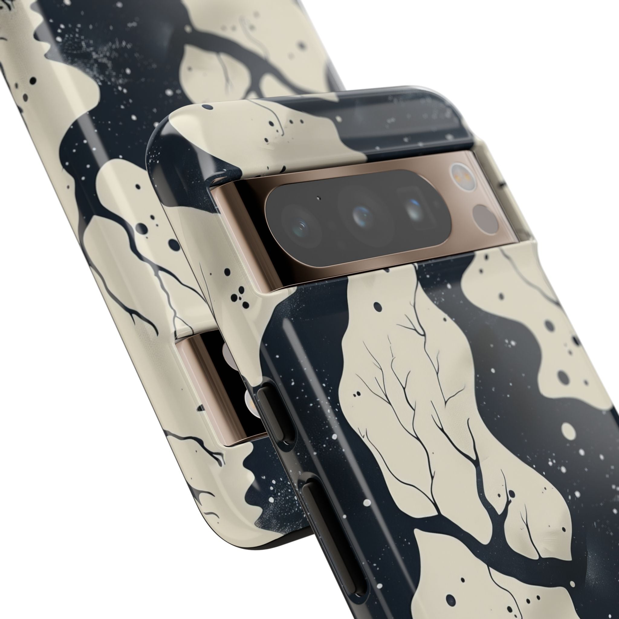 Organic Fluid Silhouettes with Cosmic Depth Google Pixel 8 - Tough Phone Case