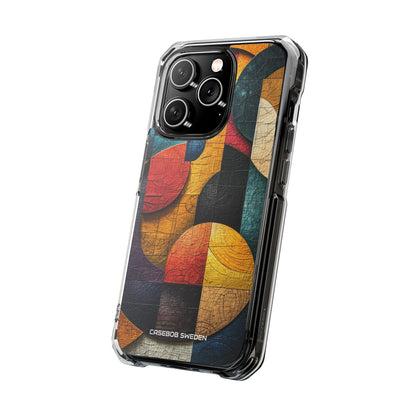 Vibrant Geometric Art - Clear Impact iPhone 14 Phone Case