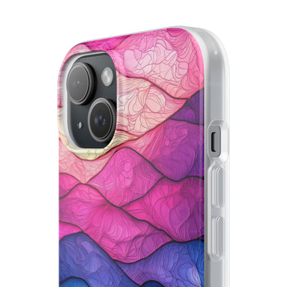 Wavy Vein Gradient iPhone 15 Case - Soft