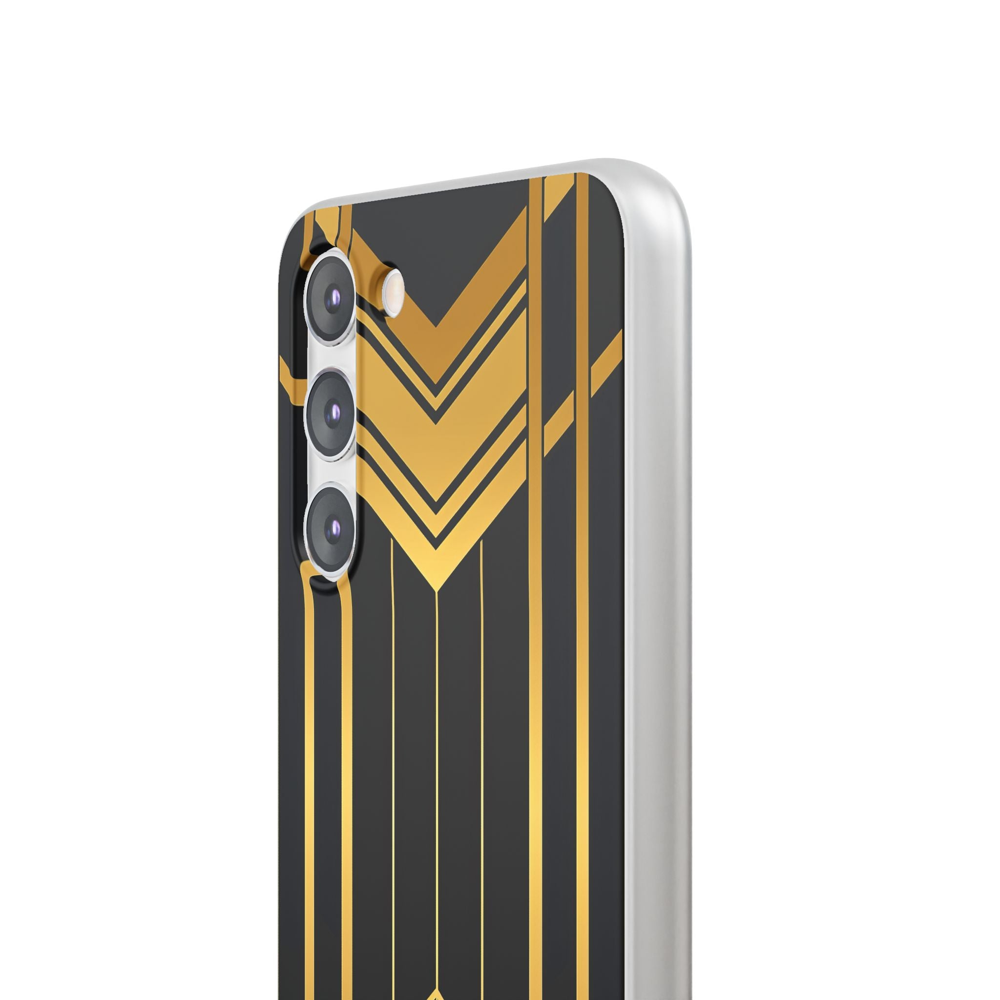 "Golden Art Deco Symmetry in Geometric Elegance" Samsung S23 - Flexi Phone Case