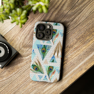 Peacock Feathers - Protective Phone Case