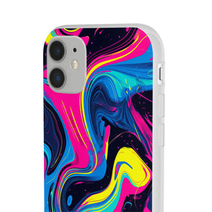 Pantone Neon Patterns | Handyhülle für iPhone (Flexible Hülle)