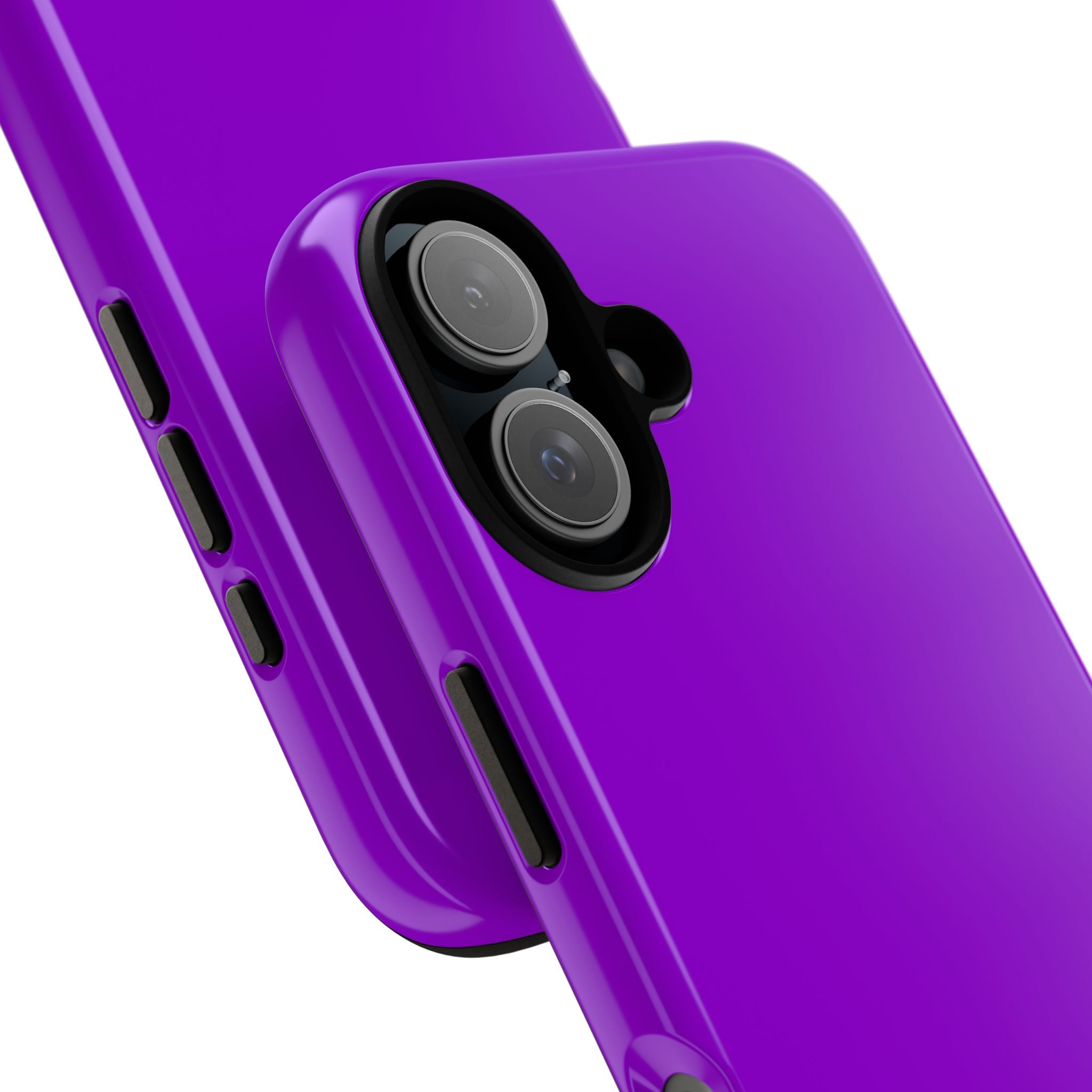 Dunkelviolettes iPhone 16 - Robuste Handyhülle