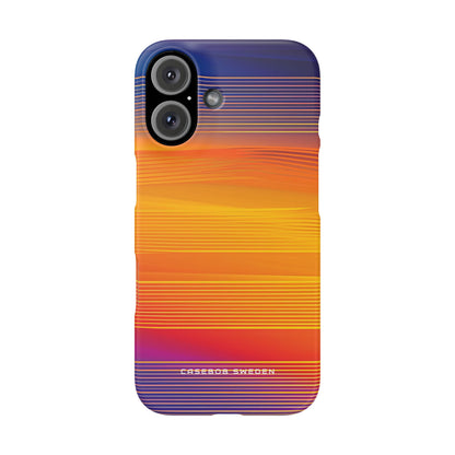 Gradient Sunset Flow iPhone 16 - Slim Phone Case