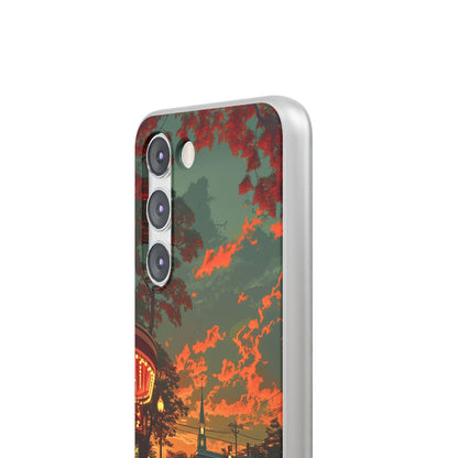 Mid-Century Nostalgia Streetscape Samsung S23 - Flexi Phone Case