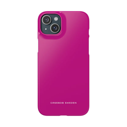 Medium Violet Red iPhone 15 - Slim Phone Case