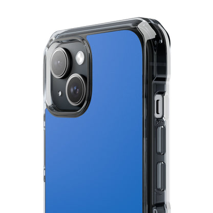 Bright Navy Blue - Clear Impact iPhone 15 Phone Case