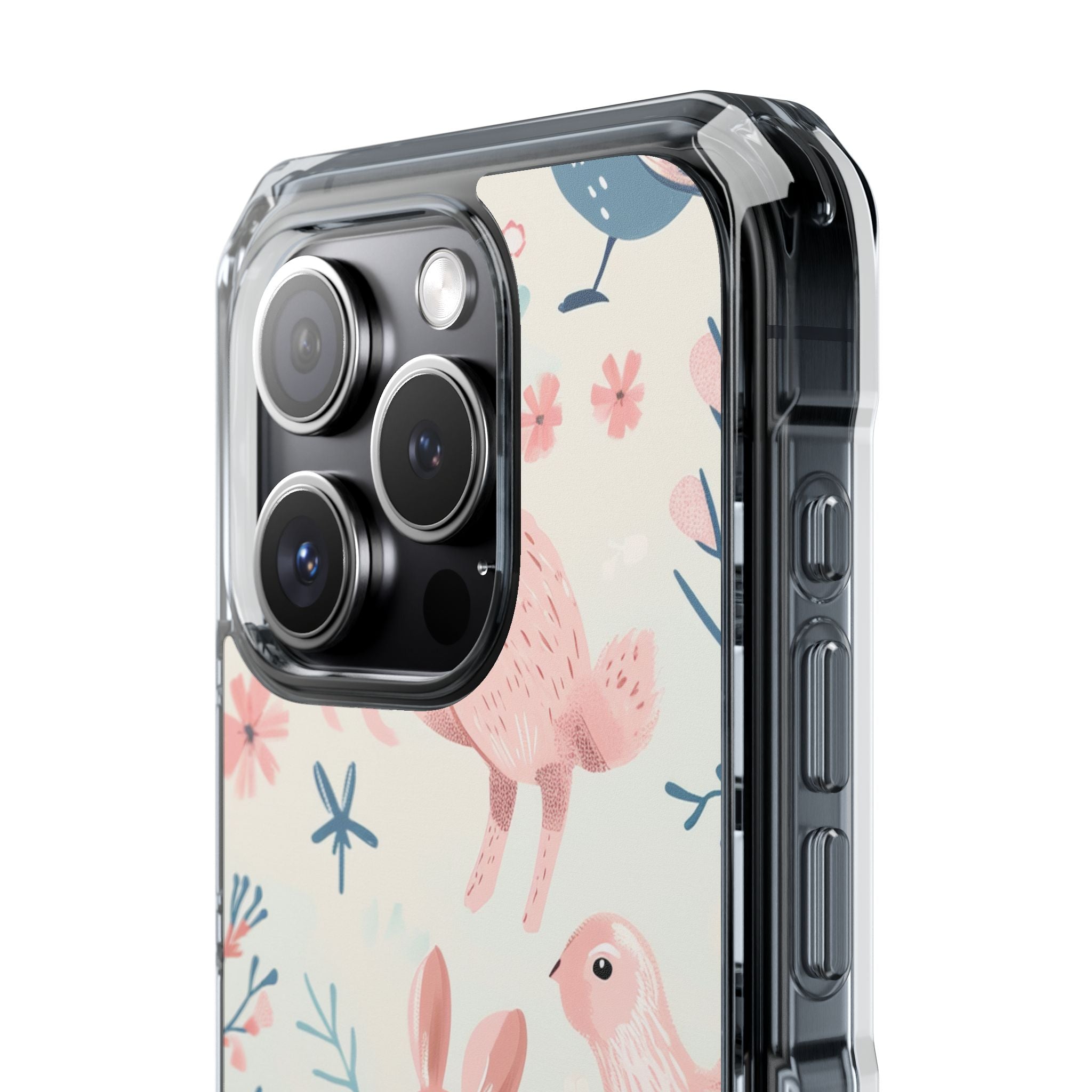 Pastel Whimsical Nature - Clear Impact iPhone 15 Phone Case